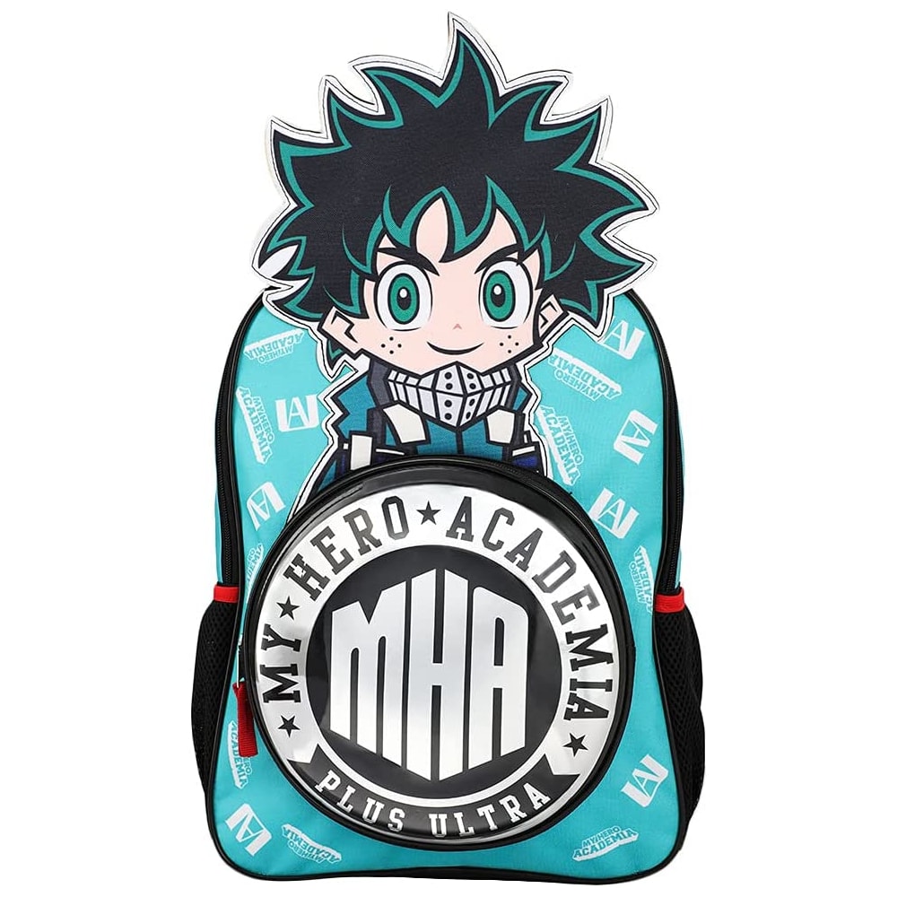 My Hero Academia Deku Big Face Kids Backpack - Crescent Geek